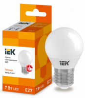 Лампа светодиодная IEK Е27 3000К 7 Вт